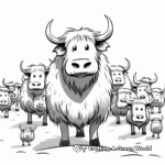 Engaging Yak Herd Coloring Pages 3