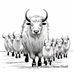 Engaging Yak Herd Coloring Pages 4