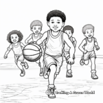 Enjoyable March Madness Basketball Coloring Pages 2