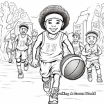 Enjoyable March Madness Basketball Coloring Pages 4