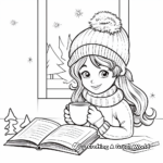 Enjoying Hot Cocoa on a Rainy Day: Indoor Scene Coloring Pages 4
