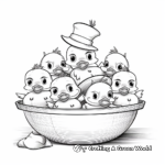 Entertaining Duck Race Coloring Pages 4