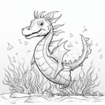 Enthralling Barbed Sea Dragon Coloring Pages 1