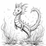 Enthralling Barbed Sea Dragon Coloring Pages 3