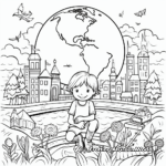 Environmental Sustainability Earth Day Coloring Sheets 2