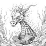 Ethereal Sea Dragon Coloring Sheets 2