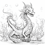Ethereal Sea Dragon Coloring Sheets 3