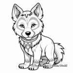 Ethnic Wolf: Native American Inspired Coloring Pages 2