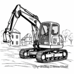 Excavator and Groundbreaking Coloring Pages 2