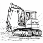 Excavator and Groundbreaking Coloring Pages 4