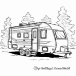 Exciting Camper Trailer Coloring Pages 1