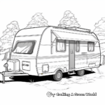 Exciting Camper Trailer Coloring Pages 2