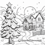 Exciting Christmas Eve Scene Coloring Pages 2