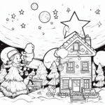 Exciting Christmas Eve Scene Coloring Pages 4