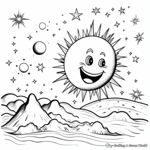 Exciting Comet Coloring Pages 3