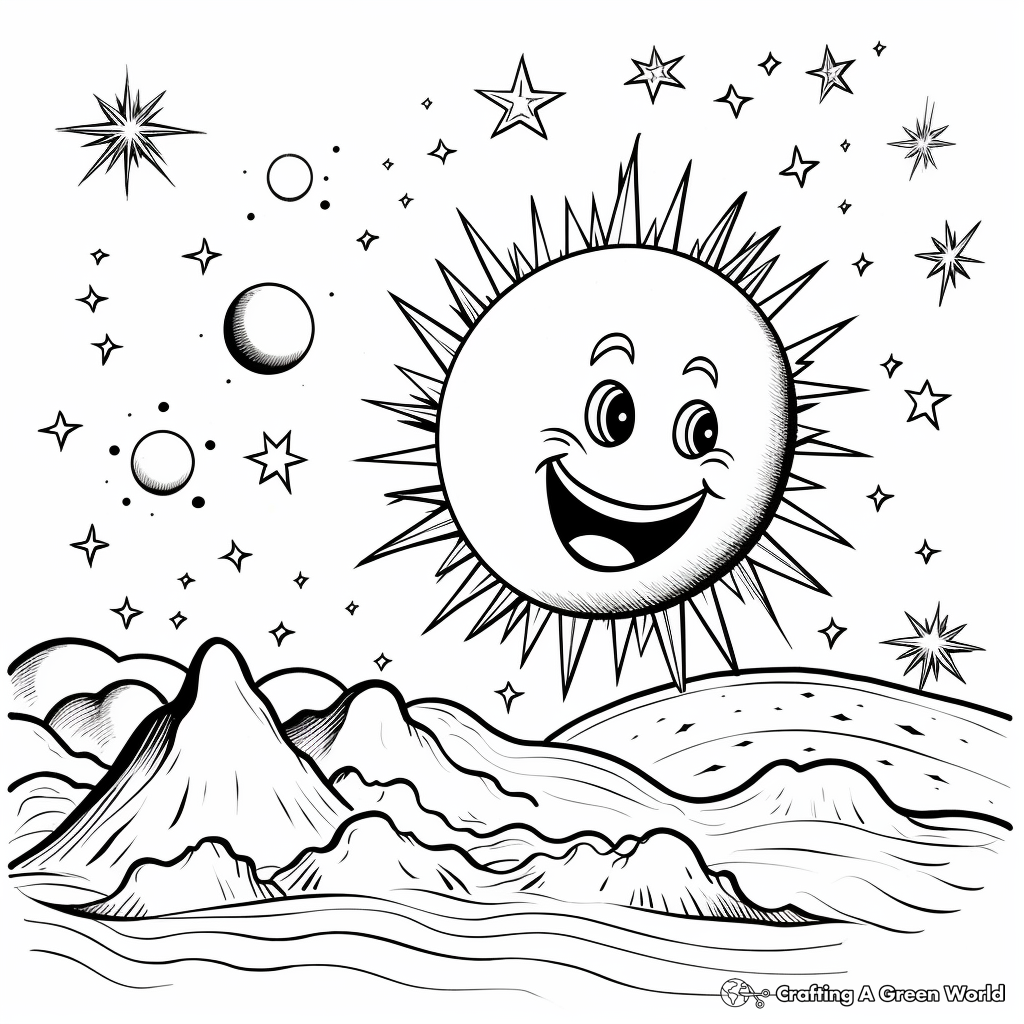 Exciting Comet Coloring Pages 3