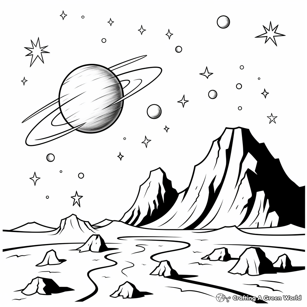 Exciting Comet Coloring Pages 4