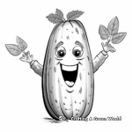 Exciting Cucumber Coloring Pages 3