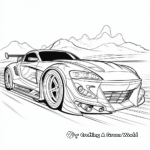 Exciting Drag Race Car Coloring Pages 3
