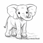 Exciting Elephant Coloring Pages 1