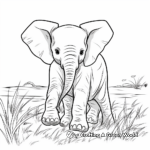 Exciting Elephant Coloring Pages 2