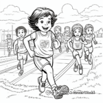 Exciting Field Day Race Coloring Pages 1