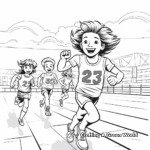 Exciting Field Day Race Coloring Pages 2