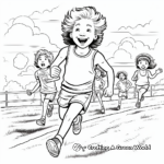Exciting Field Day Race Coloring Pages 3