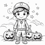 Exciting Halloween Costumes Coloring Pages for Kids 1
