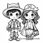 Exciting Halloween Costumes Coloring Pages for Kids 2