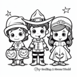 Exciting Halloween Costumes Coloring Pages for Kids 3