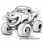 Exciting Monster Derby Car Coloring Pages 3