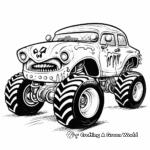 Exciting Monster Derby Car Coloring Pages 4