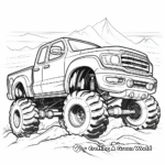 Exciting Monster Pickup Truck Coloring Pages 1