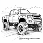 Exciting Monster Pickup Truck Coloring Pages 2