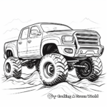 Exciting Monster Pickup Truck Coloring Pages 3