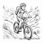 Exciting Mountain Bike Trail Coloring Page 3