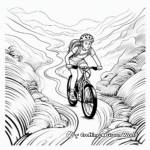 Exciting Mountain Bike Trail Coloring Page 4