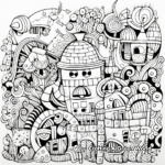 Exciting Tangle-Inspired Doodle Coloring Pages 4