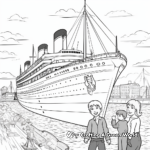 Exciting Titanic Departure Coloring Pages 2