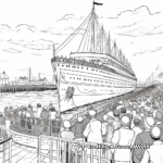 Exciting Titanic Departure Coloring Pages 3