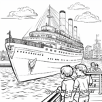 Exciting Titanic Departure Coloring Pages 4