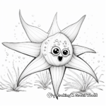 Exciting Tropical Starfish Coloring Pages 1