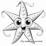 Exciting Tropical Starfish Coloring Pages 2