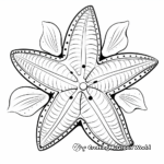 Exciting Tropical Starfish Coloring Pages 4