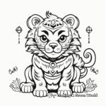 Exclusive Zodiac Tiger Chinese Calendar Coloring Pages 2