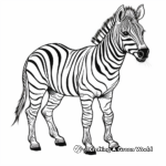 Exotic Albino Zebra Coloring Pages 2