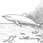 Exotic Amazon River Dolphin Coloring Pages 3