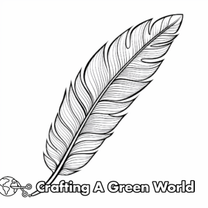 Feather Coloring Pages - Free &amp; Printable!