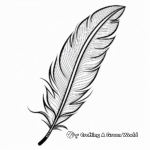 Exotic Bird of Paradise Feather Coloring Pages 2